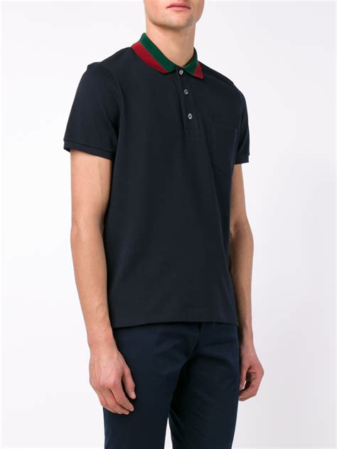 gucci poli shirt|gucci navy striped polo shirt.